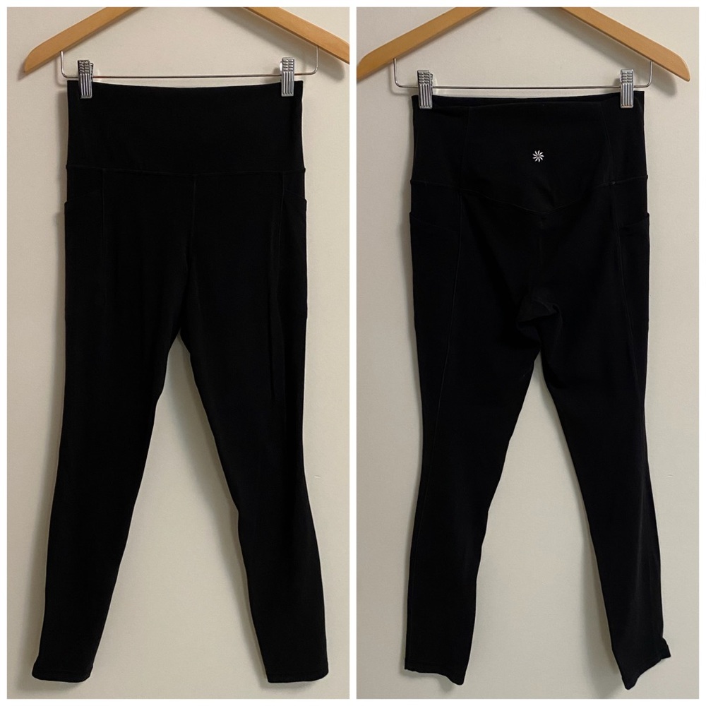 ATHLETA Salutation Black High-Rise 7/8 Performance Leggings